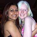 Sara and her friend Sara Lee at the uni ball